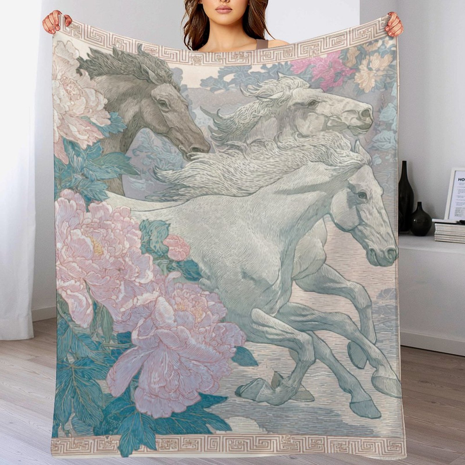 H Designer Horse blanket blanket throw cashmere vibration blanket copert Home Travel Throw Summer Air Conditioner Beach home bedding blankets throws H