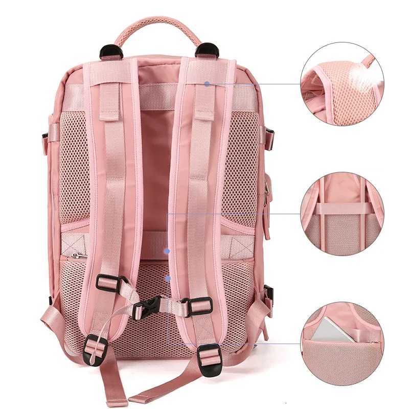 New Womens Travel Backpack Airplane Large Capacity MultiFunction Luggage Lightweight Waterproof Casual Bag Notebook Bagpacks W251025