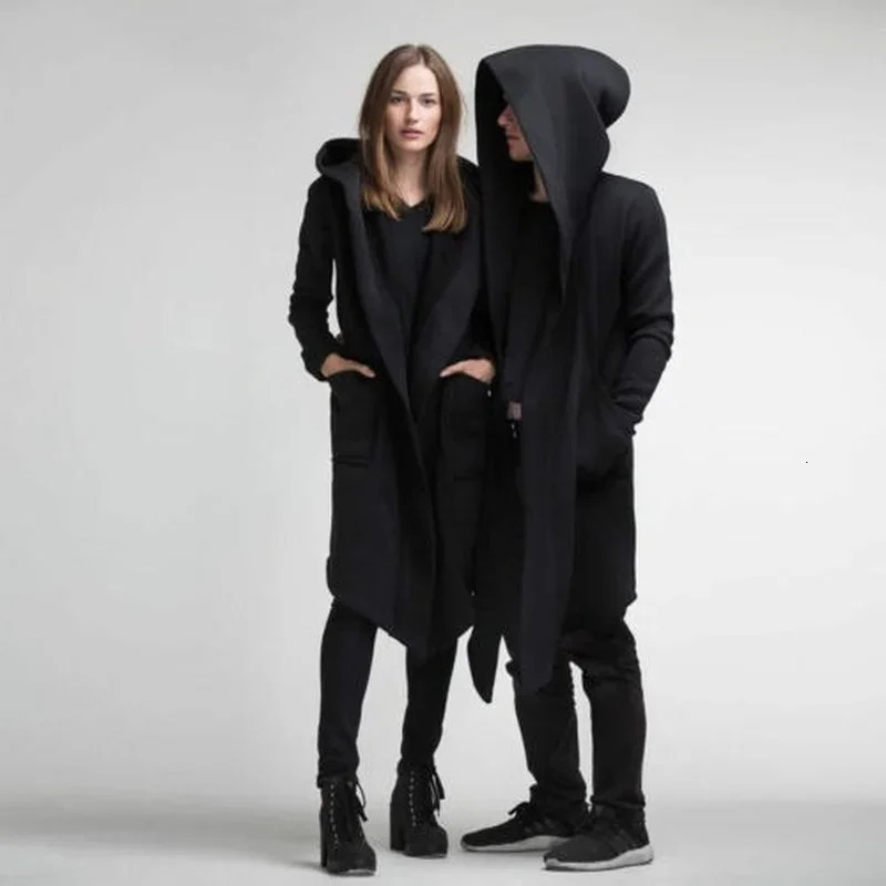 Oversized Hooded Cardigan Jacket Unisex Spring Warm Coat Solid Color Hoodie for Men Women 251020