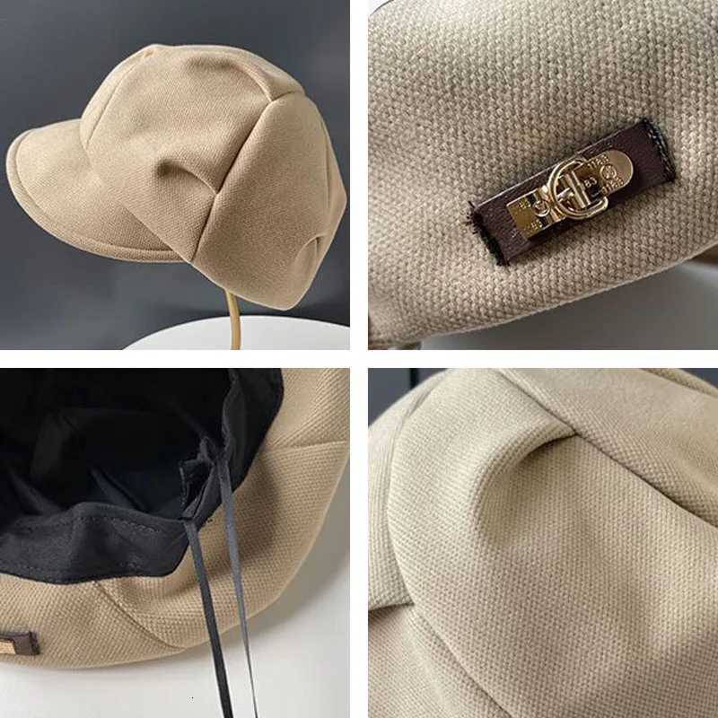 Ladies Beret Hat Autumn and Winter Casual Versatile Newsboy C Adjustable Fashion British Retro Octagonal Hat Y251025