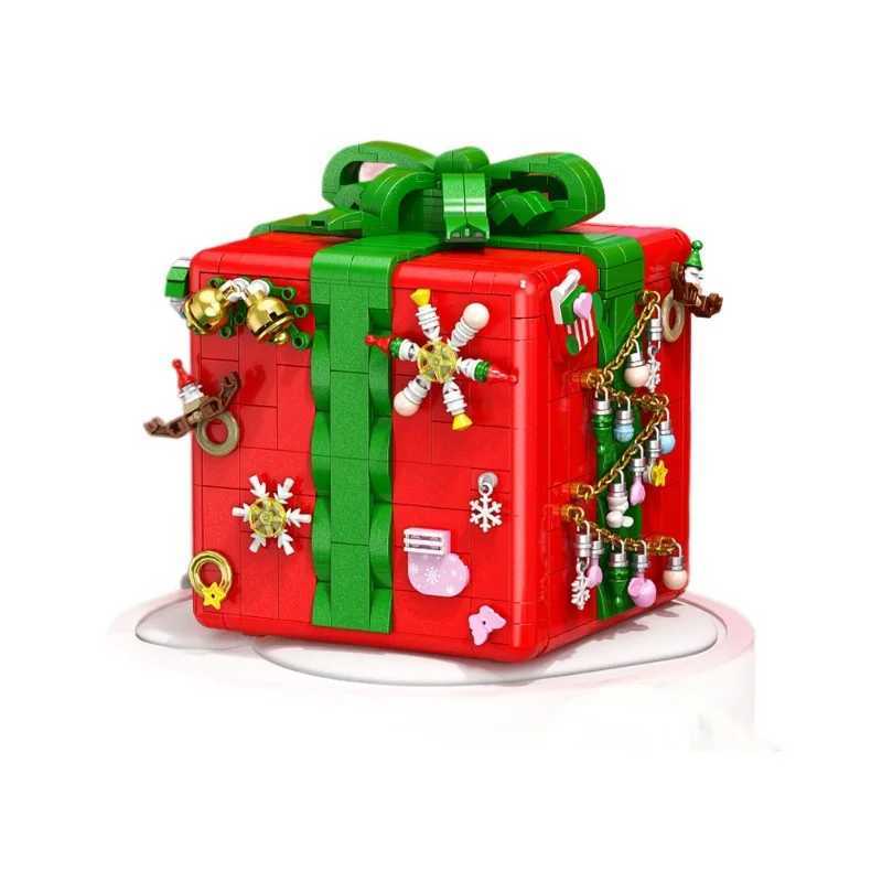 Christmas Building Blocks Set1000 PCS Holiday Gift Box Santa Claus Model Construction ToysCreative Christmas DIY Toy for 14y C251023