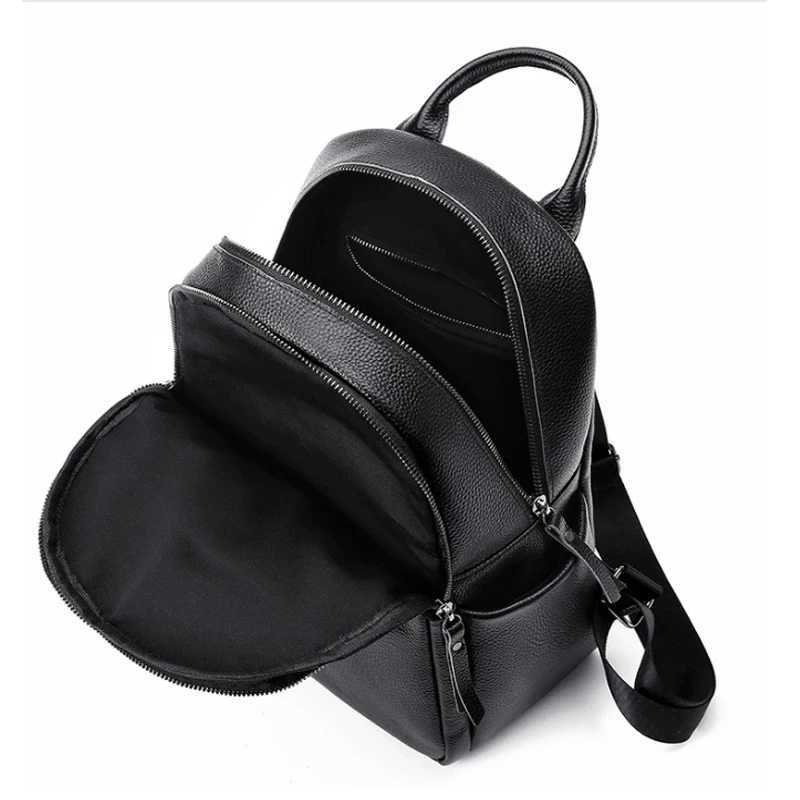 Women Large Capacity Backpack Purses High Quality Leather Female Vintage Bag School Bags Travel Bagpack Ladies Bookbag Rucksack W251025