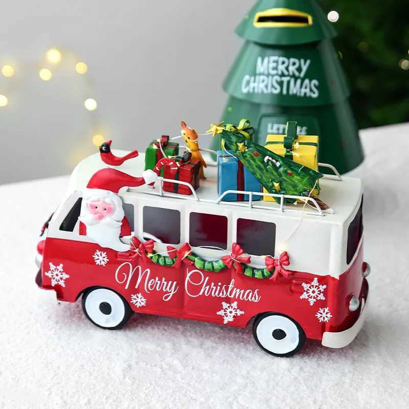 Christmas decorations wrought iron mailbox sleigh car snowman hotel store front desk decoration C251024