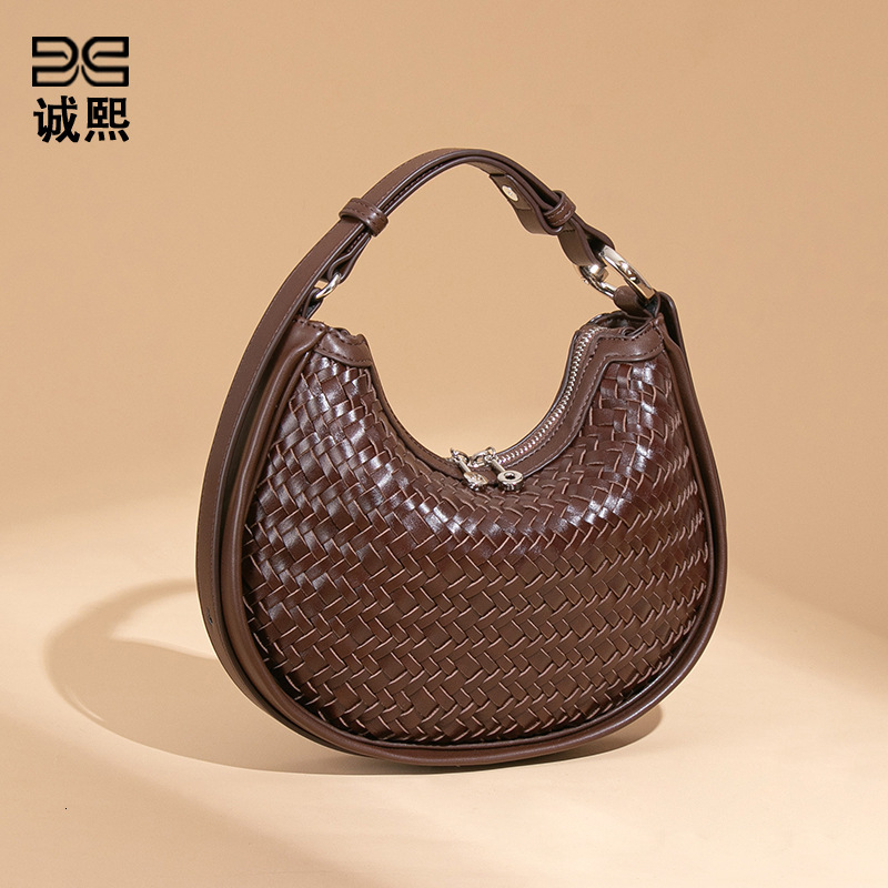 2025 New Handbag High Quality Pu Leather Woven design Bag Single-shoulder Underarm Bag for Women