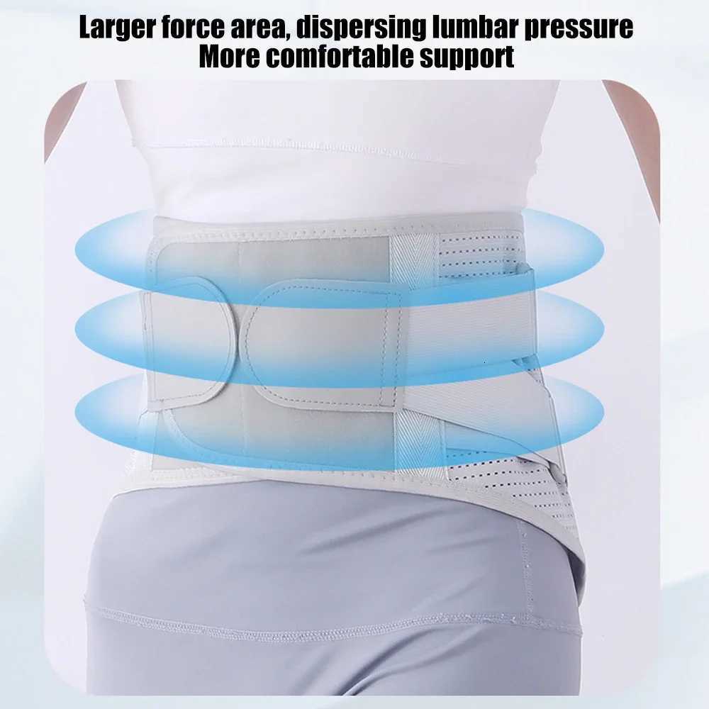 Waist Brace Adjustable Breathable Mesh Back Support for Men and Women with 3 Removable Lumbar Support Pads for Herniated Disc Y251025