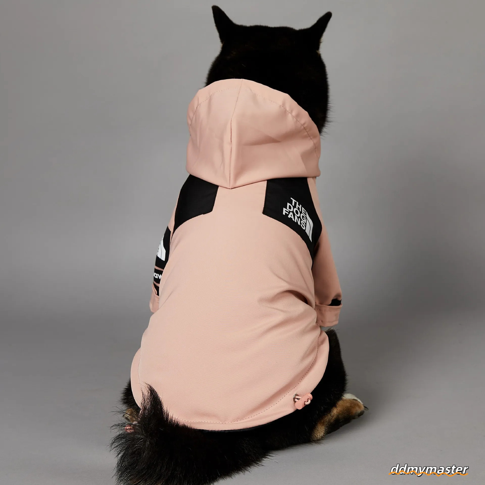 Outdoor Jacket, Warm Coat For Small To Large Dogs, Pink Black Color Dog Hooded Jacket With Leash Hole, Waterproof Windproof Pet Snow Jacket 5Xl A304 D
