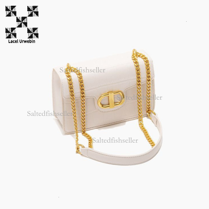 Lacel Urwebin Designer Fashion Crocodile Pattern Women's Handbag Mini New High Quality Chain Bag Versatile Daily Luxury Metal Decoration Shoulder