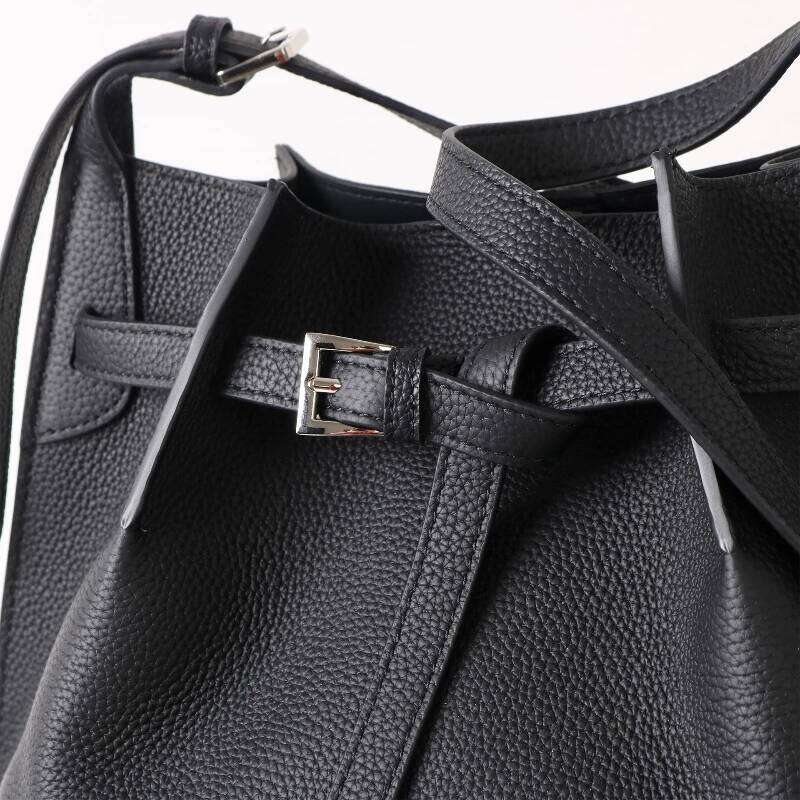 Women Genuine Cow Leather Shoulder Bag Lady Large Capacity Bucket Tote High Quality Fashion Commuter Handbag Gift 251025