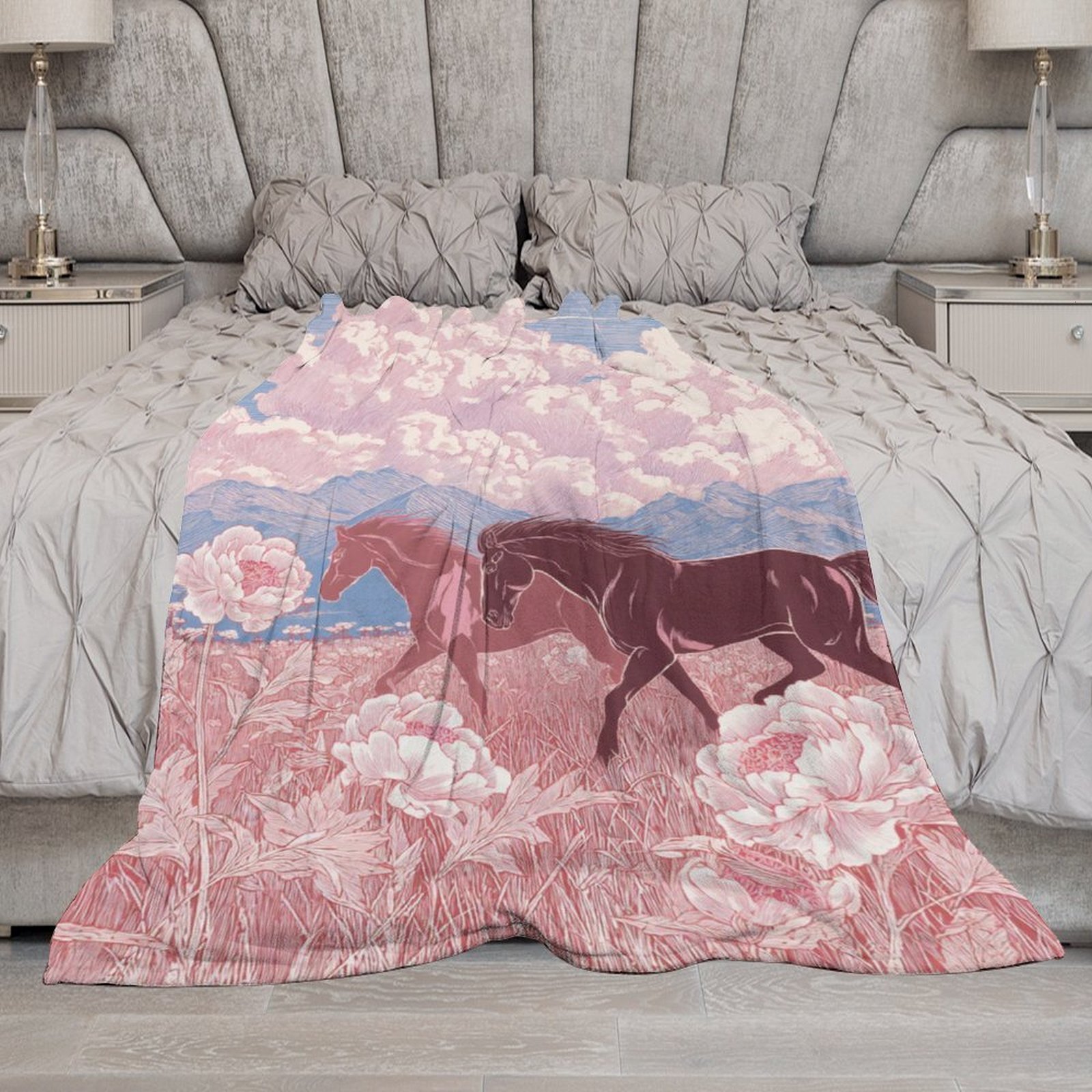 H Designer Horse blanket blanket throw cashmere vibration blanket copert Home Travel Throw Summer Air Conditioner Beach home bedding blankets throws H