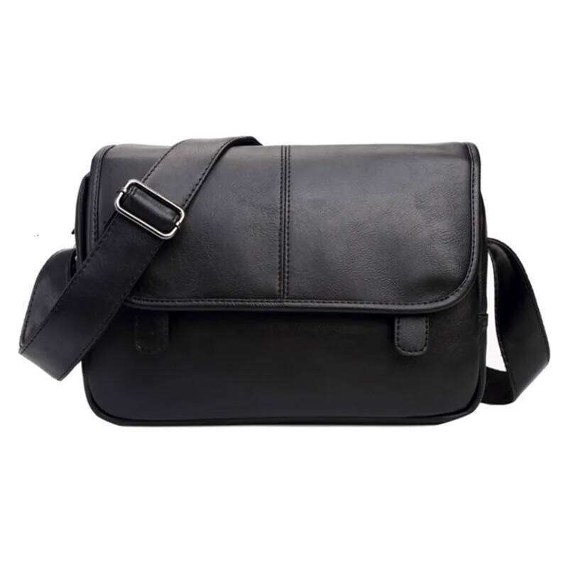Brand Shoulder Bags For IPAD Leather Business Handbag Large Side Sling Men Crossbody Messenger Bag Suotong251025