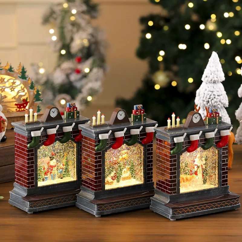 Creative Crossborder Christmas Scene DecorationsCrystal BallsMusic BoxesGifts for Children From The Elderly Home Decor C251024