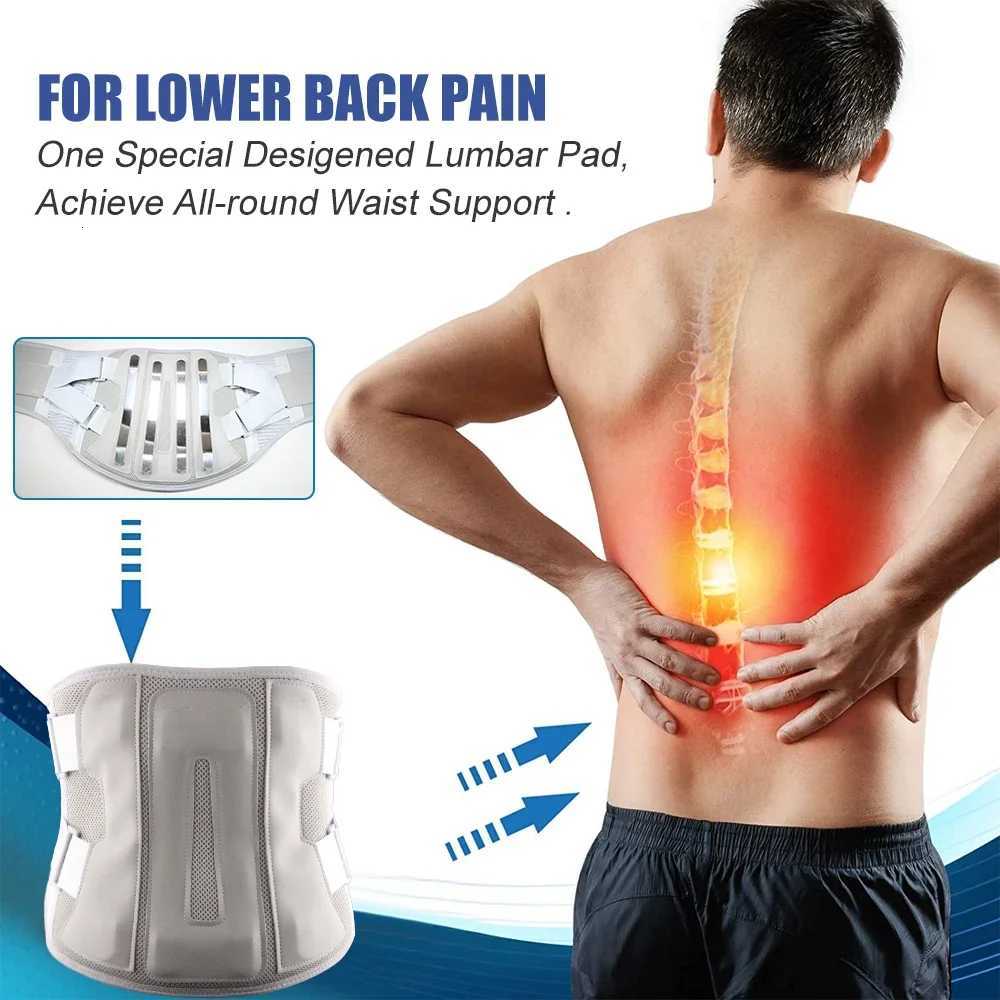 Waist Brace Adjustable Breathable Mesh Back Support for Men and Women with 3 Removable Lumbar Support Pads for Herniated Disc Y251025