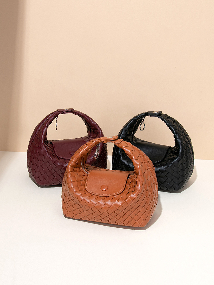 Luxury Brand Designer Bag 2025 New High-End Niche Bag For Women Versatile Fashionable Crossbody Bag Korean Style Commuter Woven Hand Bag