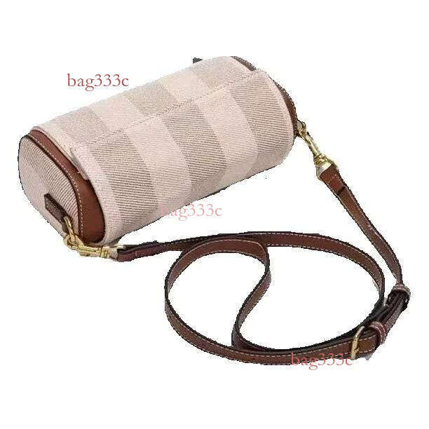 New High-Quality Women's Niche Design Cylindrical Single Shoulder Crossbody Pillow Bag Cowhide Woven Bag