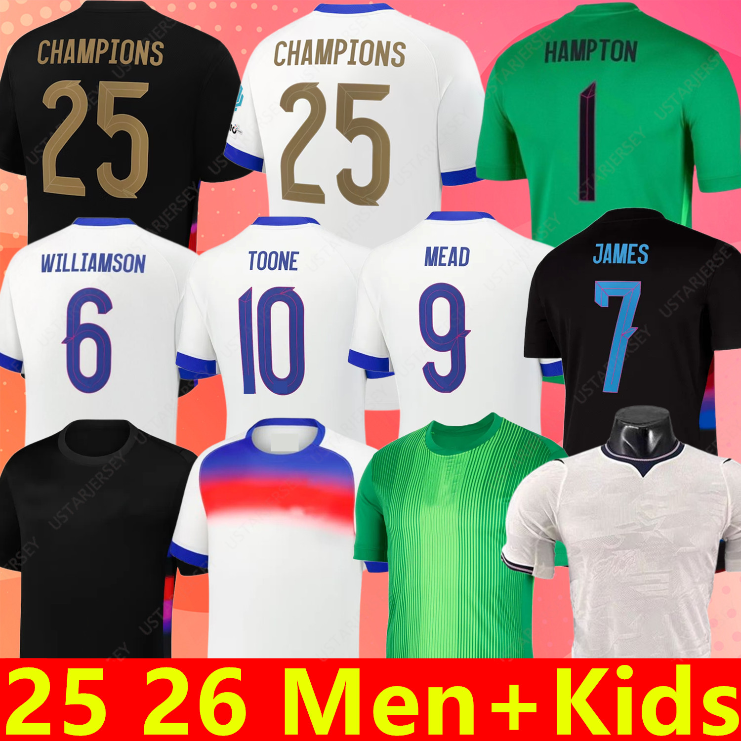 25 26 Football Shirts womens shirt Home away Soccer Jerseys Kit Kids set SAKA KANE BELLINGHAM PALMER Gibbs white Rice Gordon goalkeeper 2025 2026 Training Kit zez