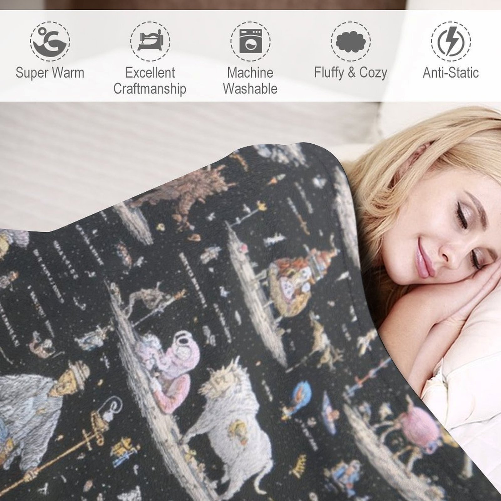 Designer Blackboard blanket blanket throw cashmere vibration blanket copert Home Travel Throw Summer Air Conditioner Beach home bedding blankets throw
