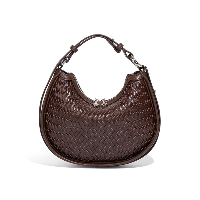 2025 New Handbag High Quality Pu Leather Woven design Bag Single-shoulder Underarm Bag for Women
