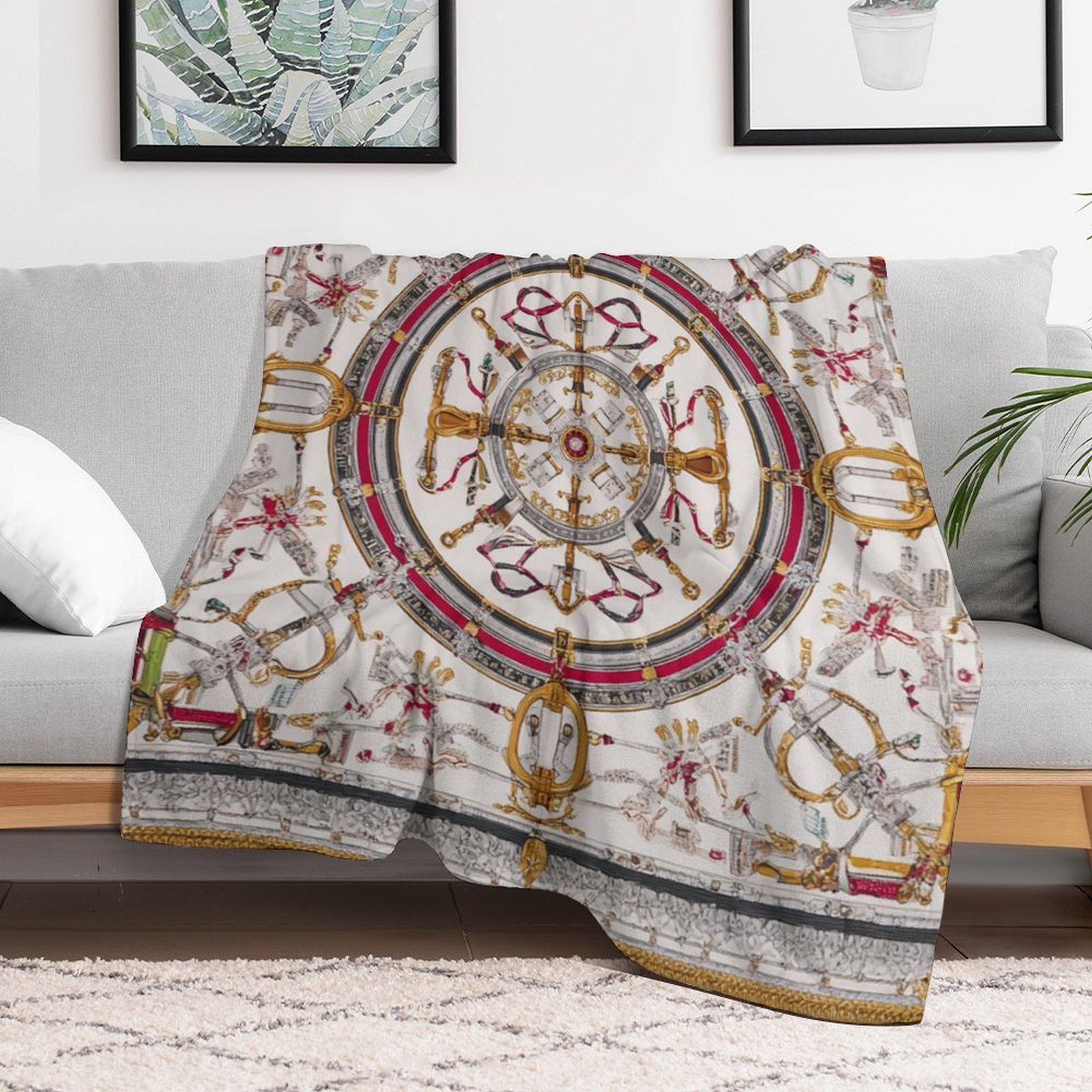 H Designer Horse blanket blanket throw cashmere vibration blanket copert Home Travel Throw Summer Air Conditioner Beach home bedding blankets throws H
