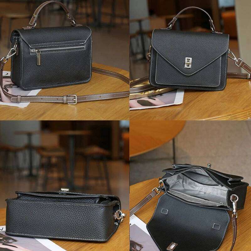 Women Natural Cow Genuine Leather Shoulder Female Large Capacity Casual Crossbody Bag Lady Cowhide Fashion Commuting Handbag 251025