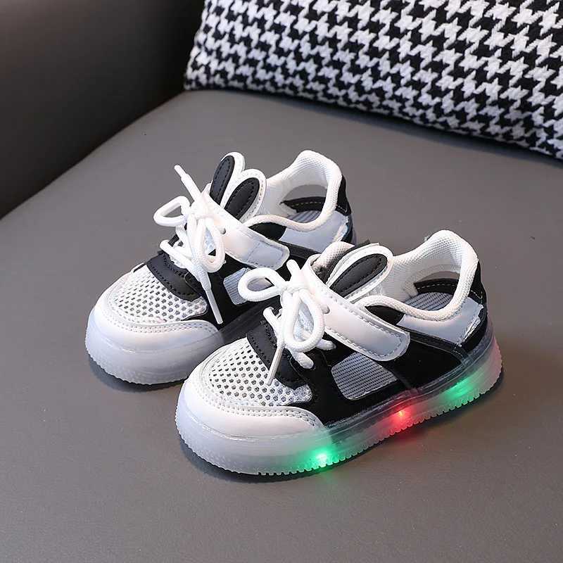 Tennis Shoe LED Children Trainer Cartoon Boy Casual Sneaker for Boy Kid Shoe for Girl Mesh Breathable Shoe Baby Illuminated ShoeT251025