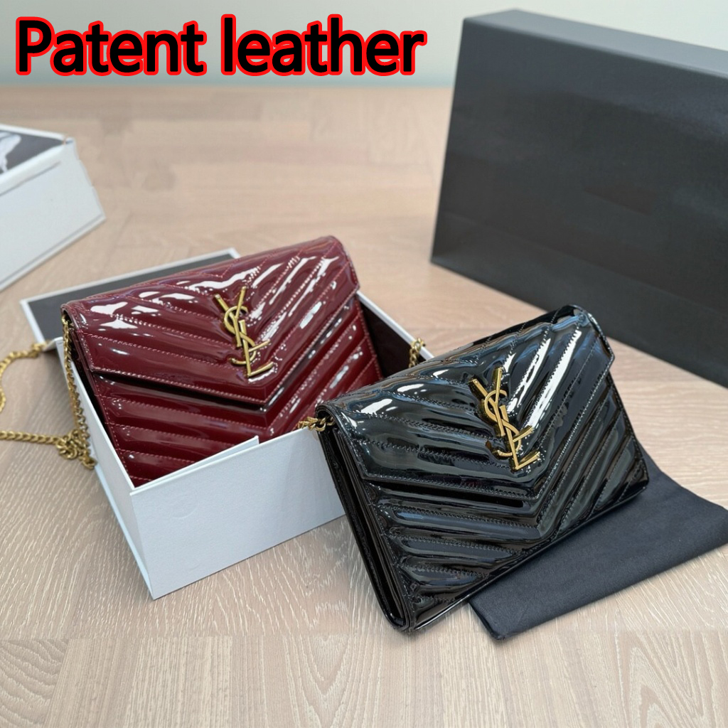 Designer Bags Patent Leather Bags Luxury Bags Wallets Shoulder Bags Handbags Women's Fashion Patent Leather Handbags Chain Bags High-Quality Fashion Crossbody Bags