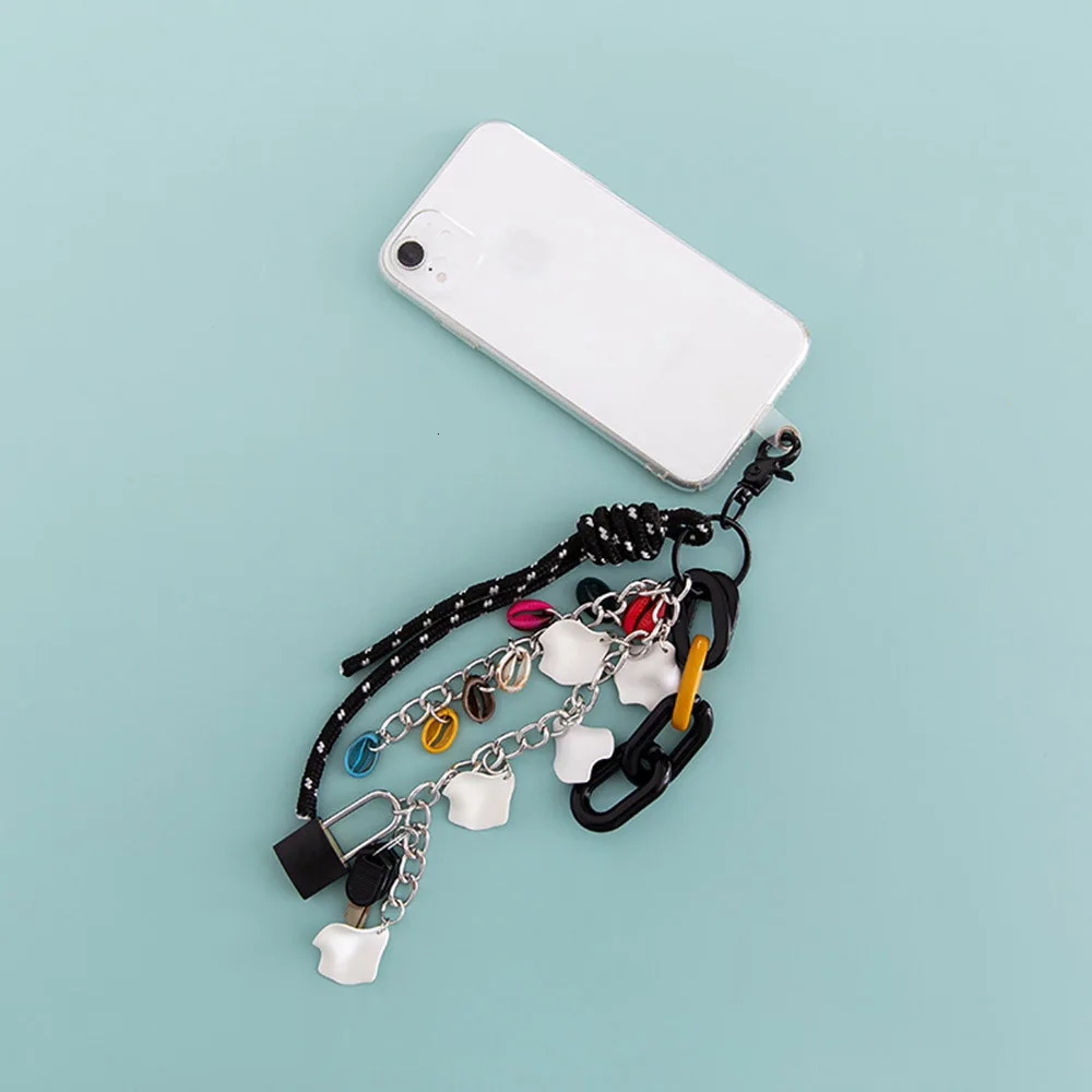 1pc MultiFunctional Diy Acrylic Bag Charms Keychain Lock Chain For Cute Lady Phone Case Hanging Ornaments Y2k Bag Accessories 251023