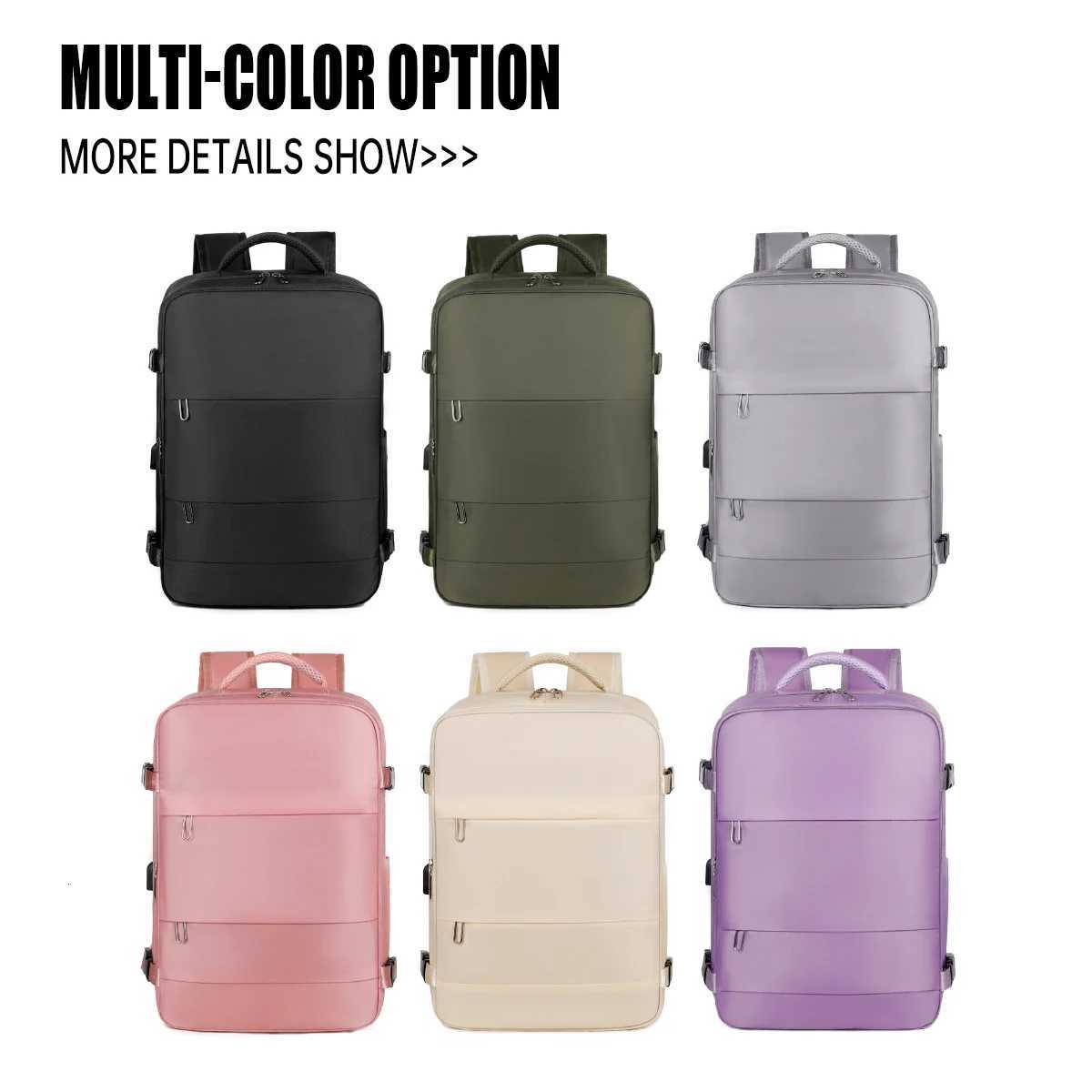 Light Travel Backpack Womens Backpack Travel Mens Outdoor Commuting Large Capacity Junior High School High School Student Bag Computer Bag Business W2