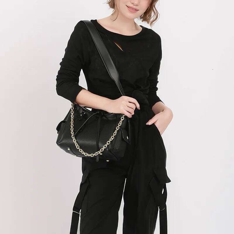 Women's Tote New PU Leather Women Shoulder Bag Chain Crossbody Messenger Bags Fashion Female Handbags 1025