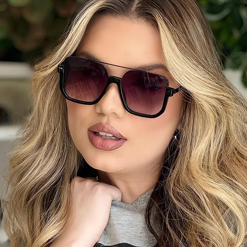 Retro Double Bridges Men Metal Frame Sunglasses Fashion Women Outdoor Shades Sun Glasses UV400 251023
