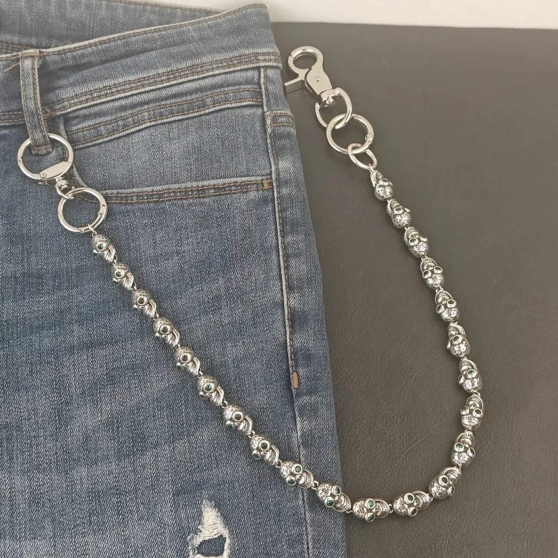 DIY Square Five Colors Rhinestone Pants Chain Fashionable Men And Women Ones Waist Accessories Hip Hop Jewelry Key Chain 251023