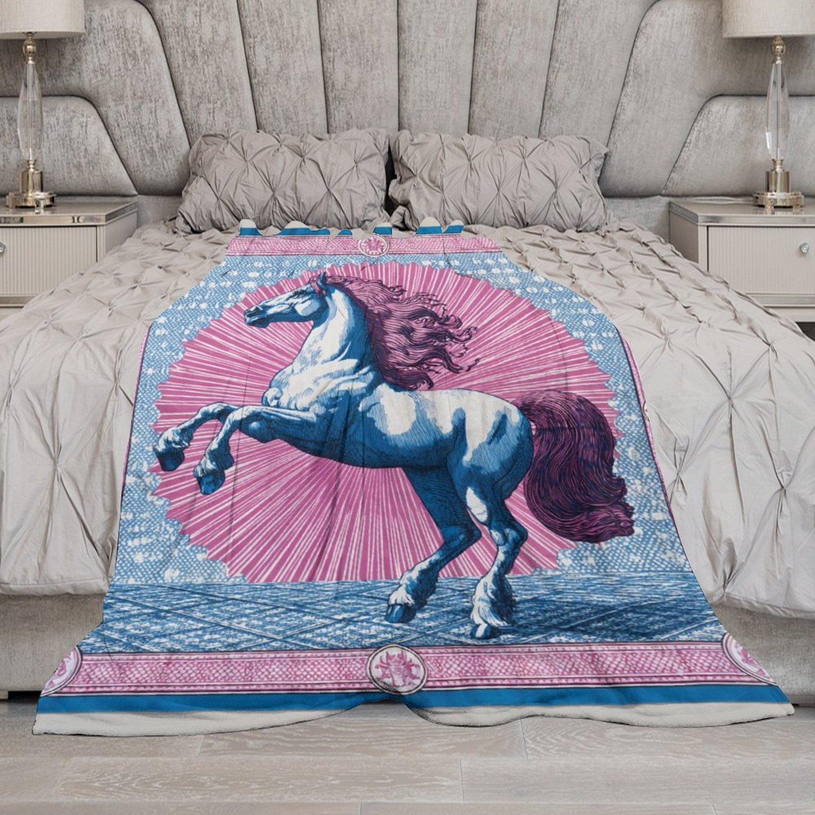 H Designer Horse blanket blanket throw cashmere vibration blanket copert Home Travel Throw Summer Air Conditioner Beach home bedding blankets throws H