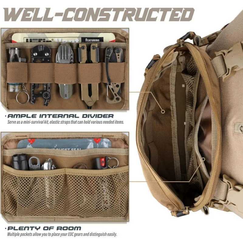 Mens Tactical Chest Bag Outdoor Hunting Tactical Vest Outdoor Sports Cycling Vest Multifunctional Chest Bag Pouch Holster Y251022