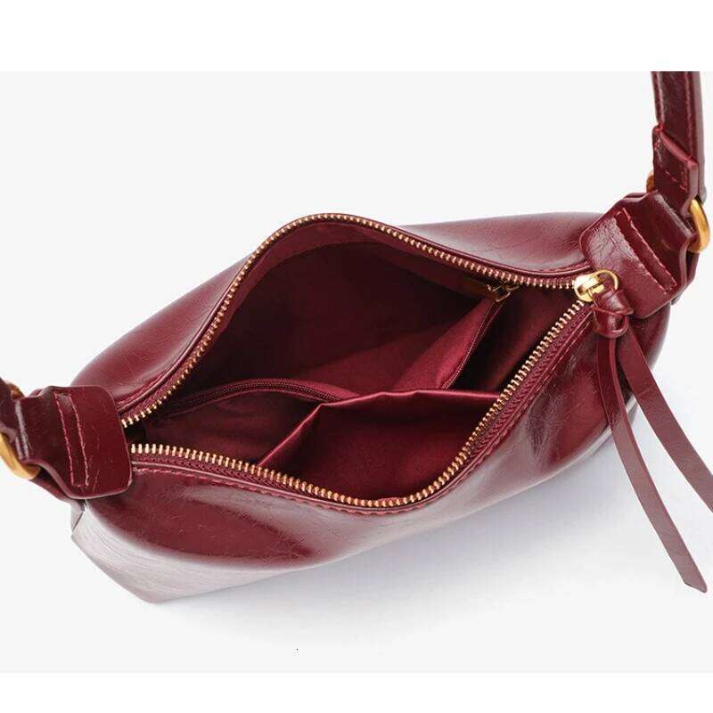 Vintage Pillow Design PU Leather Boston Handbag For Women Casual Large Capacity Shoulder Crossbody Bags Fashion Shopper Totes 251025