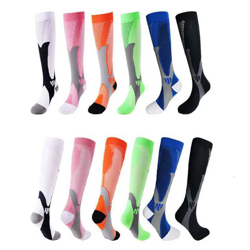 Running Men Women Compression Socks For Football Anti Fatigue Pain Relief 2030 mmhg Black Compression Socks Fit For Sport Socks Y251024