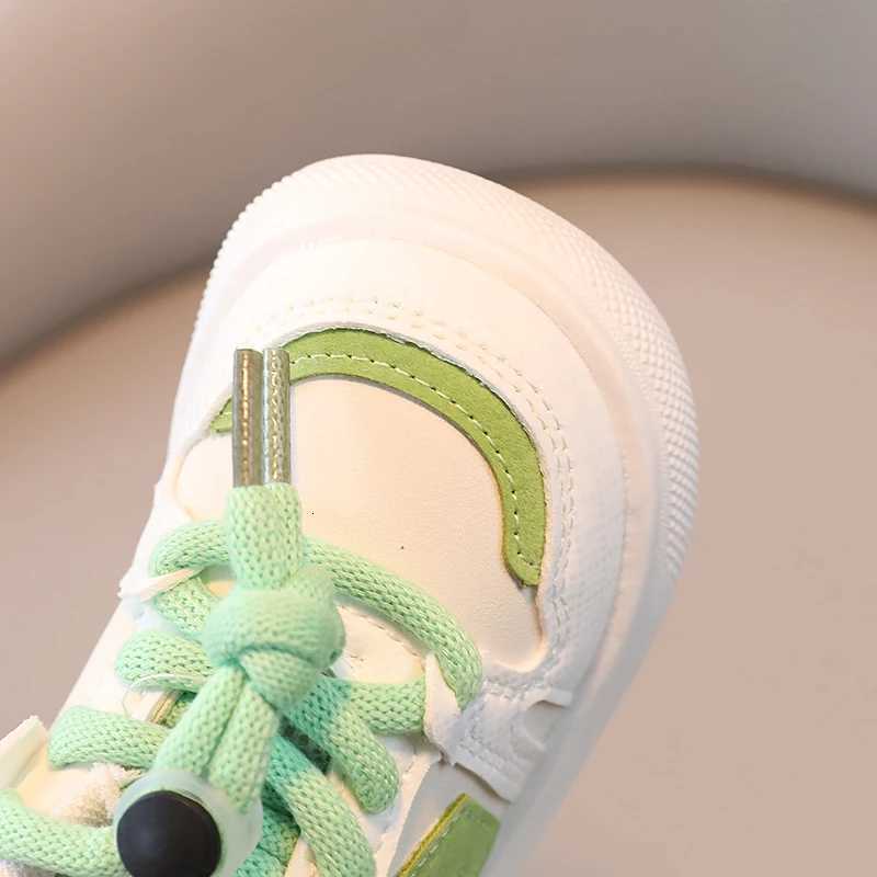 Girls Sports Shoes 2024 New Childrens Leather Casual Shoes Versatile Boys and Babies s skate shoesT251025 S251027