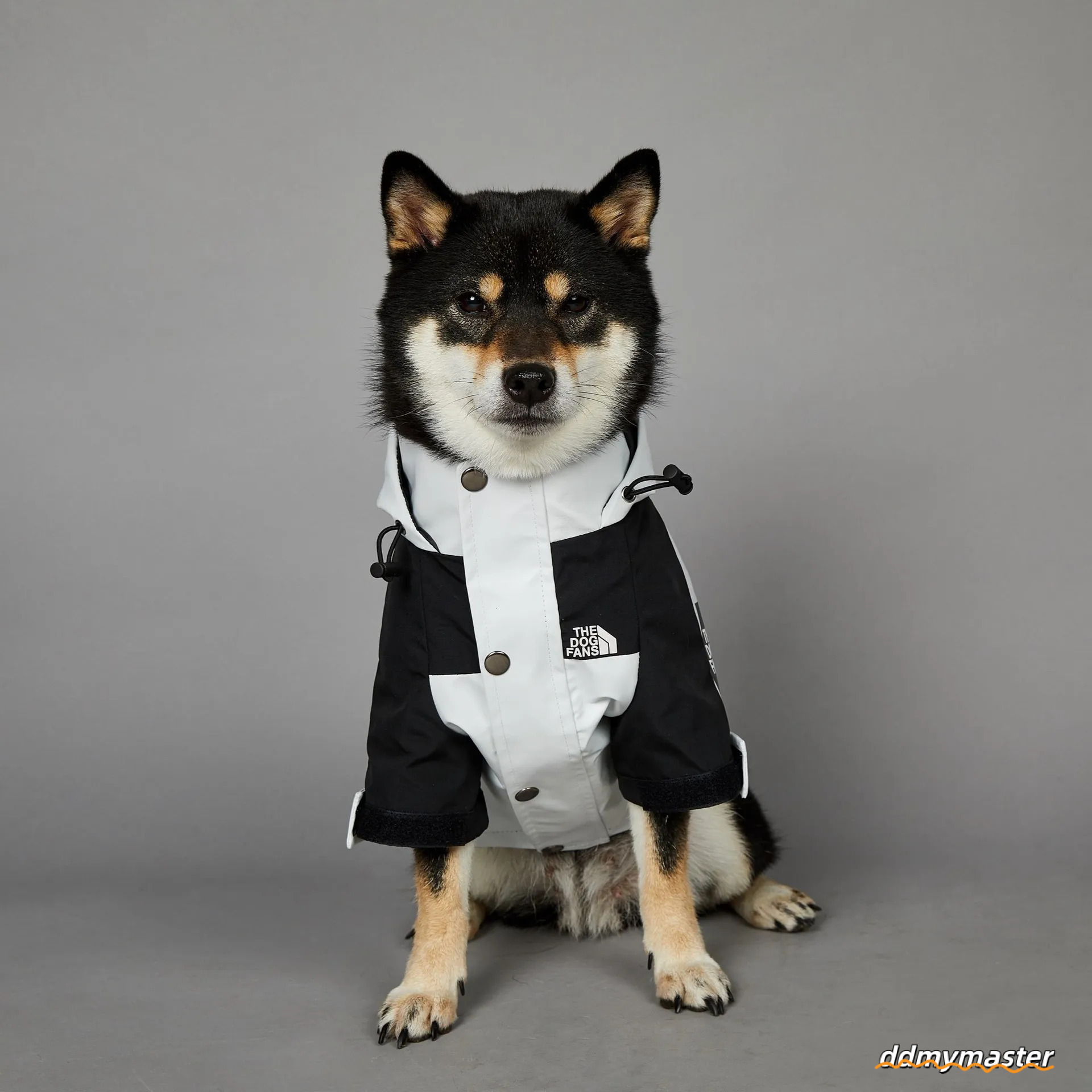 Autumn Winter Coat, Waterproof Dog With Leash Hole, Windproof Warm Outdoor Jacket Adjustable Hood Zipper Closure For Small To Large Dogs White XXXL A3