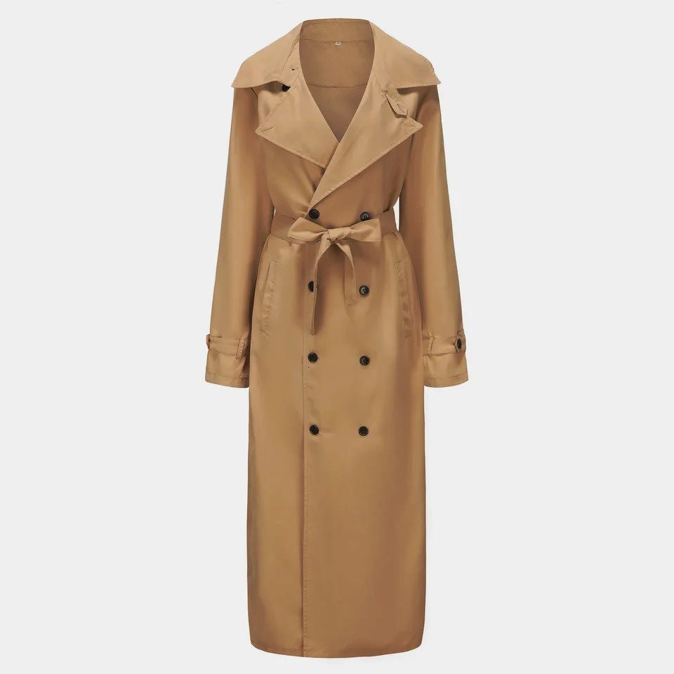 Streetwear Fashion Trench Mens Thin Coat Overlong British Coats Mans Clothing With Epaulets Jackets For Spring 251018