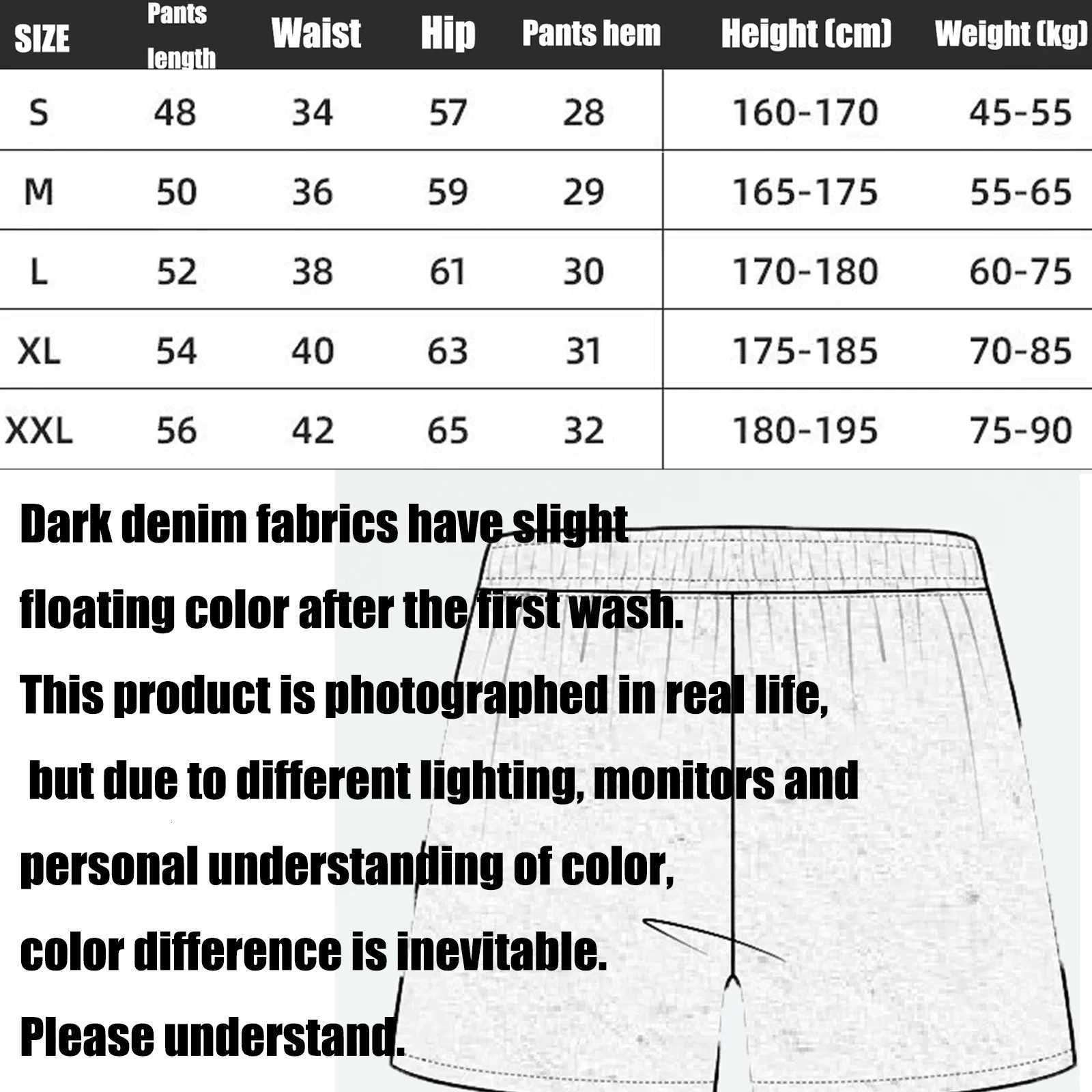 Jean Shorts for Men Y2k Hip Hop Shorts Graphic print ShortsXJ251025