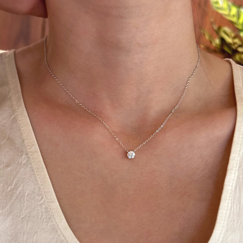 Pendant Necklace Designer luxury Moissanite necklace Chocker for Women men Exquisite Fashion High End Niche Design 925 silver Festival vacation gift