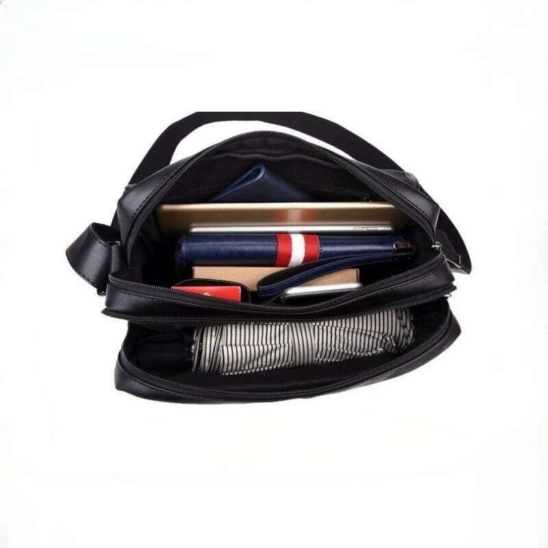 Brand Shoulder Bags For IPAD Leather Business Handbag Large Side Sling Men Crossbody Messenger Bag Suotong251025