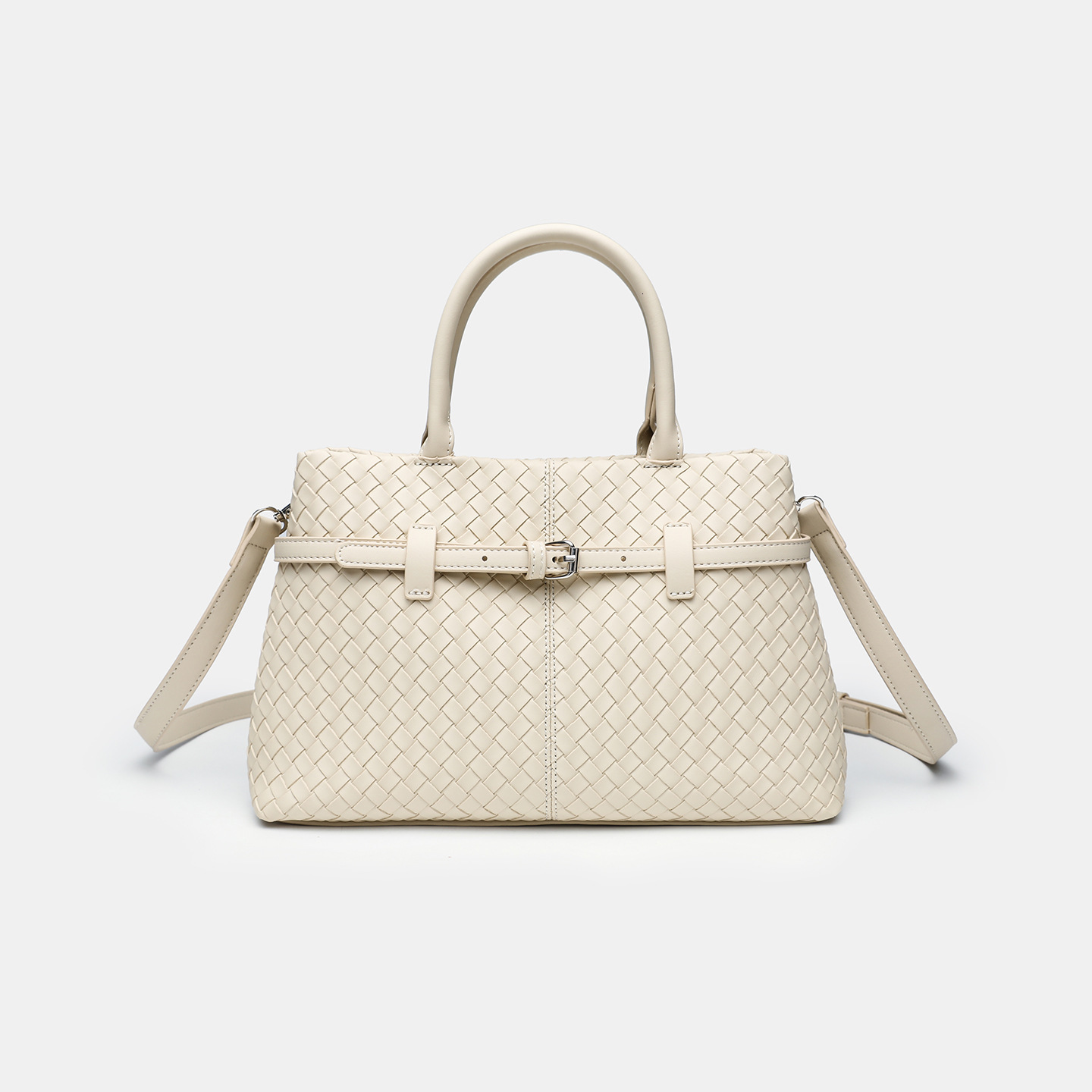 Luxury Brand Woven Tote for Women Large Capacity Commuter Handbag - Elegant Designer Ladies Shoulder Bag XJ260206