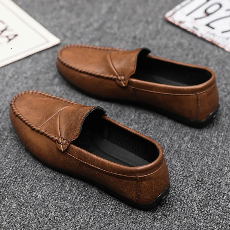 Mens Shoes Moccasins Loafer Shoes Men Casual Leather Office Shoes Mens Slip on Shoes Mens Dress Shoes 251023