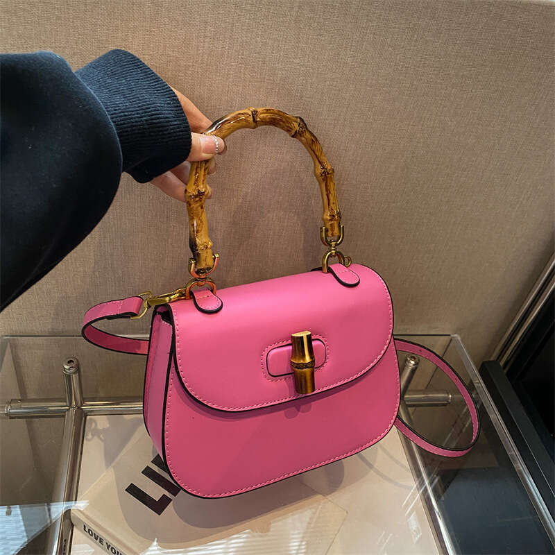 Handheld Bamboo 2025 New Saddle Women's Simple Fashion Trendy Shoulder Crossbody Bag