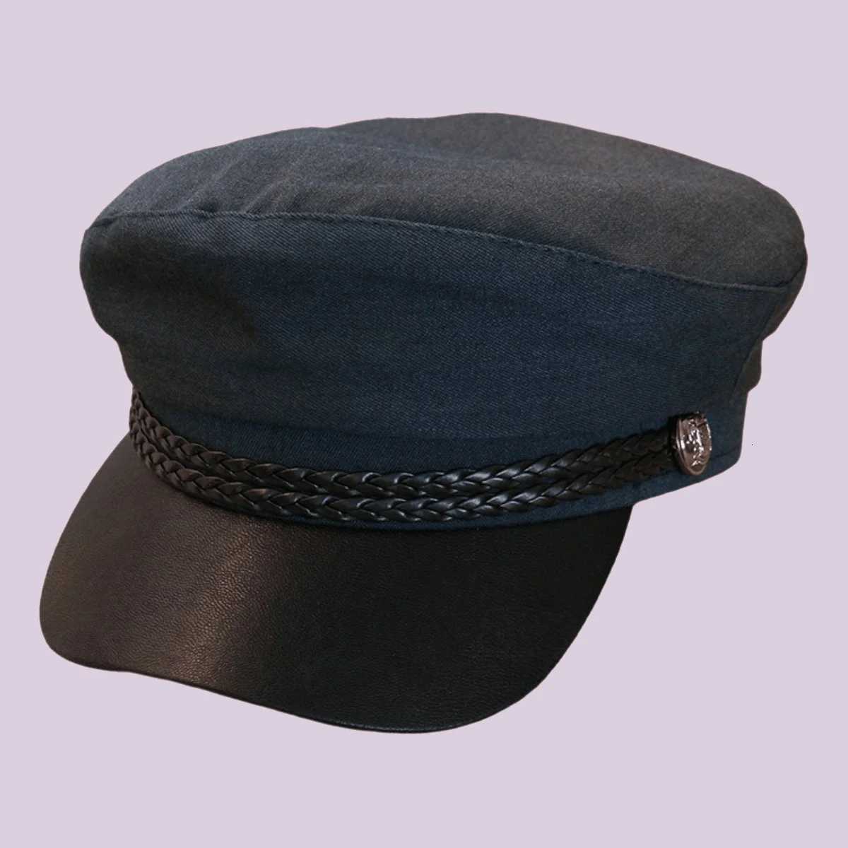 1pc Vintage Solid Color Octagonal C For Wen Autumn Winter Newsboy Pumpkin Hat Beret Fem Girl Windproof Painter Peaked Hat Y251025