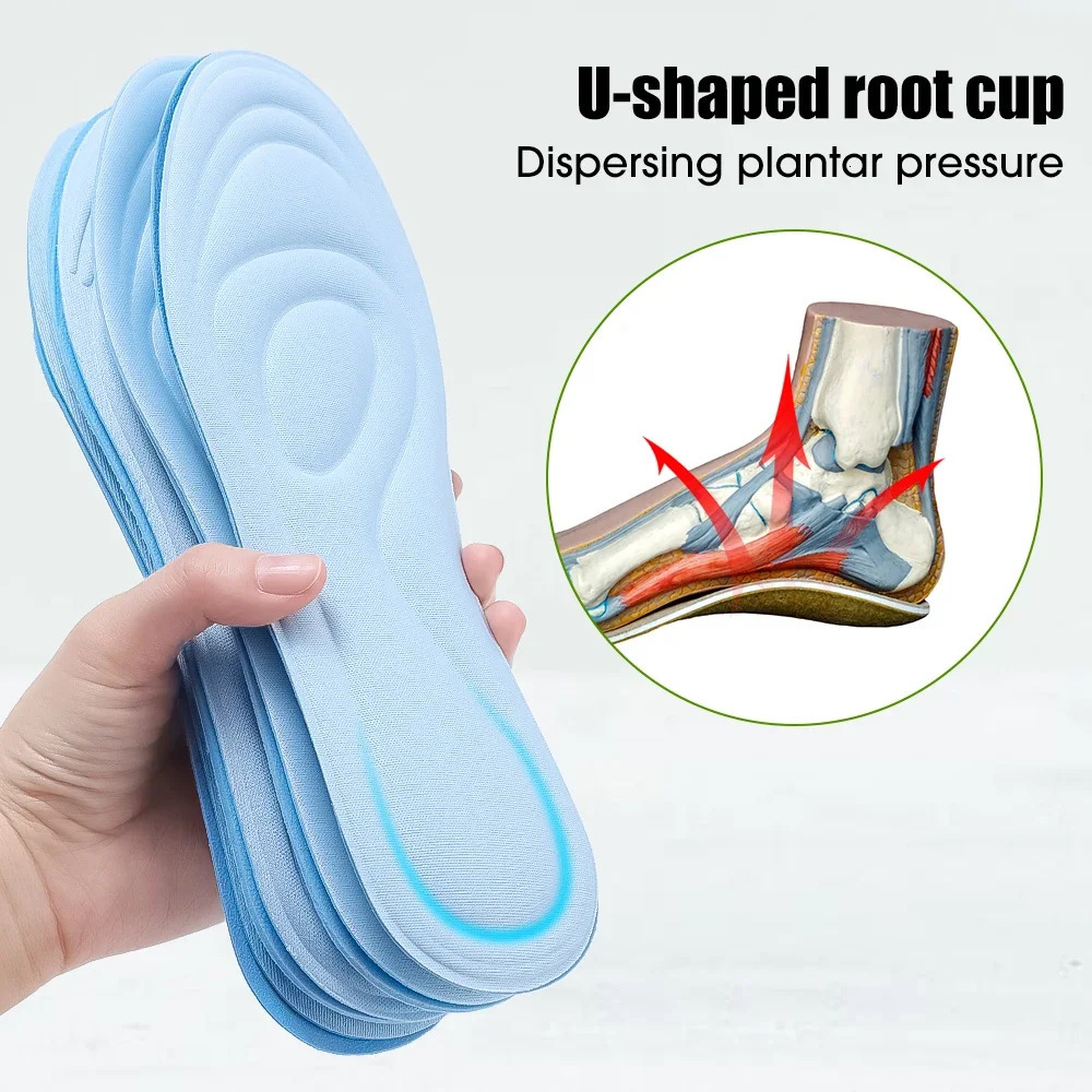 24pcs 5D Massage Memory Foam Insoles for Sport Running Shoes Sole Breathable Cushion Pads for Women Men Feet Orthopedic Insoles251020