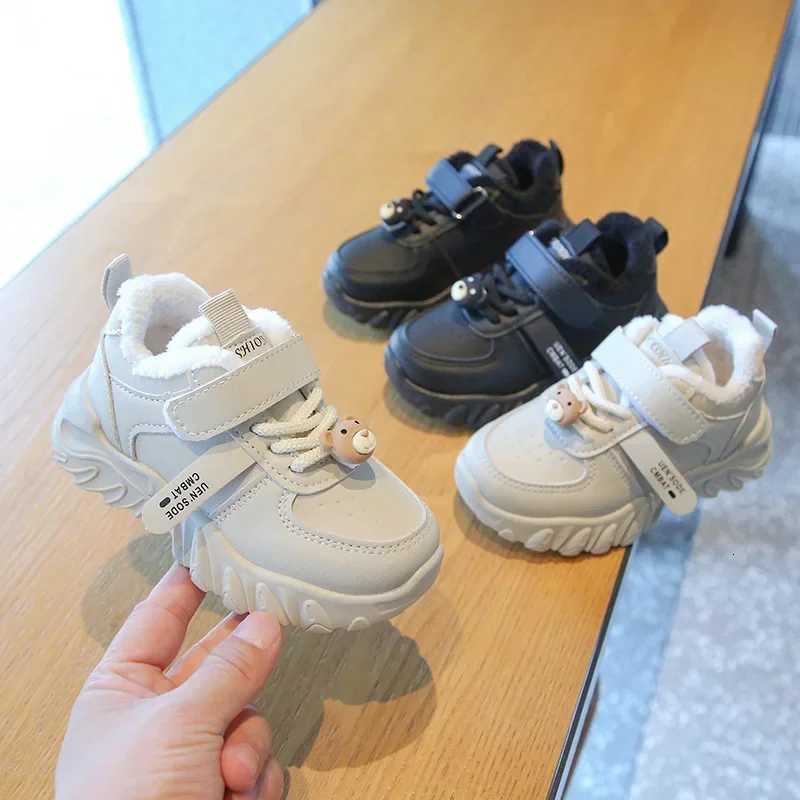 Winter Kid Casual Sneakers Boy Girl Running Sports Slip Resistant Toddler Baby Warm Cotton Shoes Fashion Children Footwear H260130
