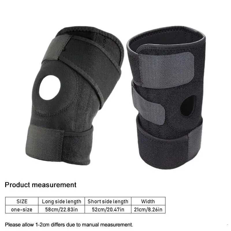 Knee Brace with Side Stabilizers Breathable Adjustable Knee Support Suitable for Sport Training and Knee Pain Y251024