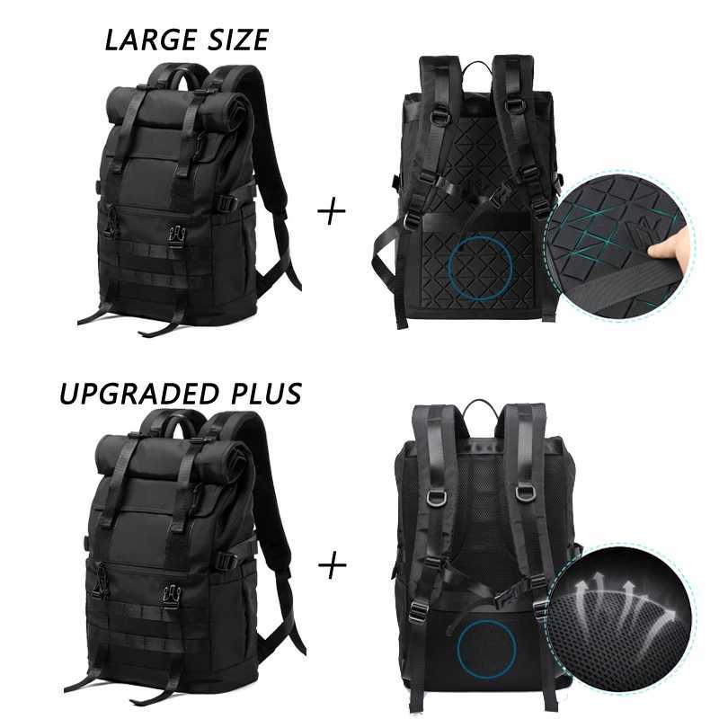 Roll Top Backpack for Men Water Resistant Expandable 173 inch Laptop Backpack for Commute Travel 40 Max Liter Rucksack W251025