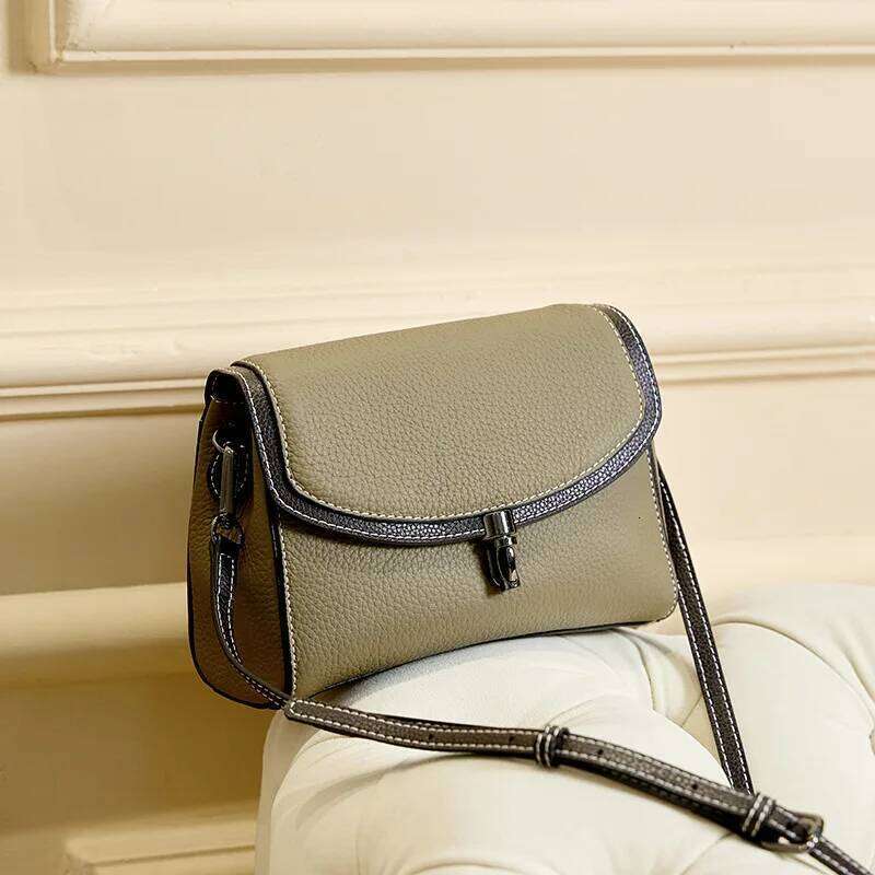 Women's Shoulder Cowhide Vintage Crossbody Messenger Bag Simplicity Genuine Leather Fashion Large Capacity Handbag Suotong251025