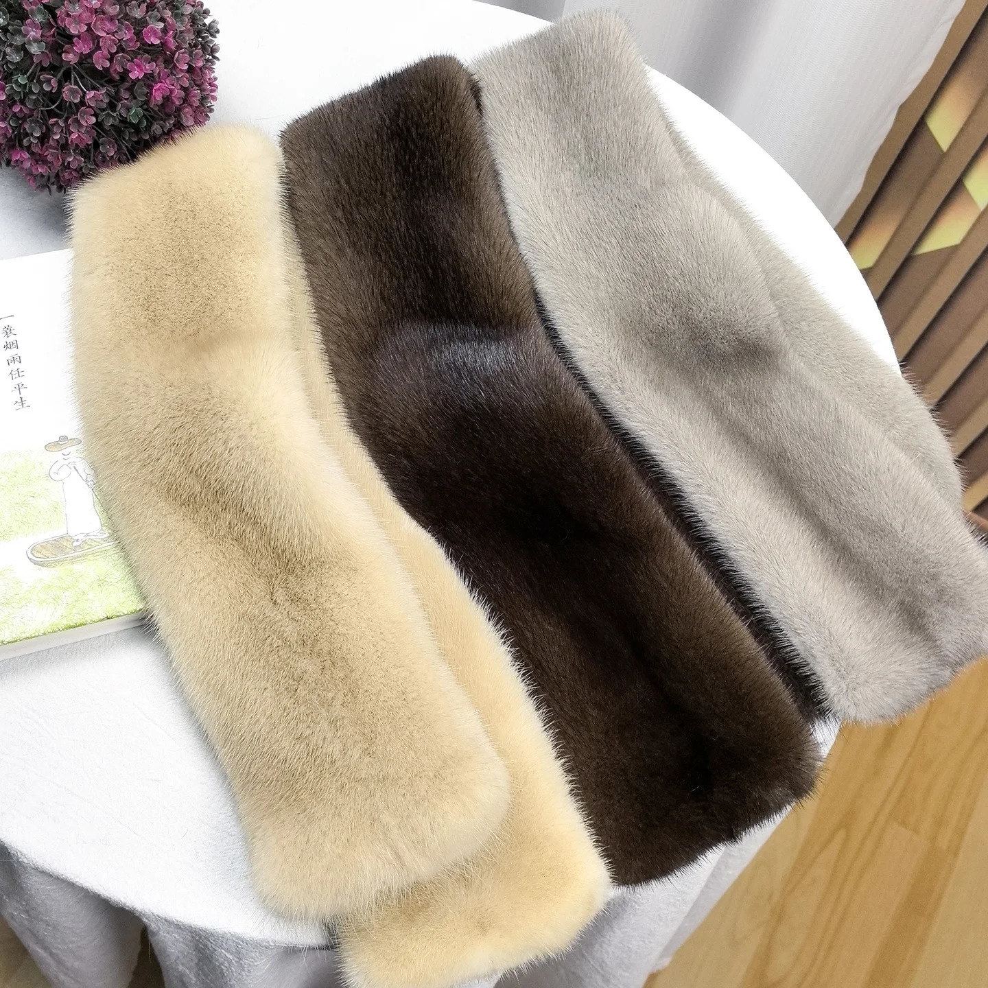 Unisex Genuine Mink Fur Scarf HighGrade Pure Natural Color Warmth for Autumn And Winter Casual Versatile Men And Women Scarf 251020